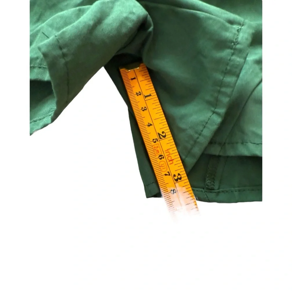 Kojooin Army Green Romper with Ruffled Hem and Collared Neckline - Picture 10 of 11